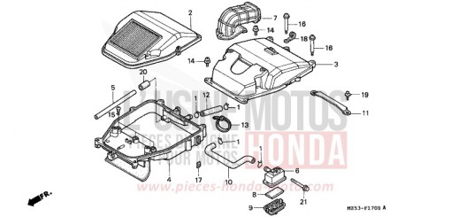FILTRE A AIR VF750CV de 1997